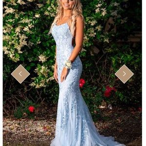 Light blue prom dress!
